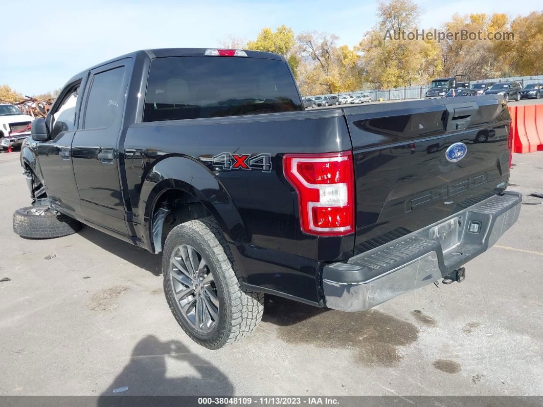 2019 Ford F-150 Xlt Black vin: 1FTEW1E4XKKD09195