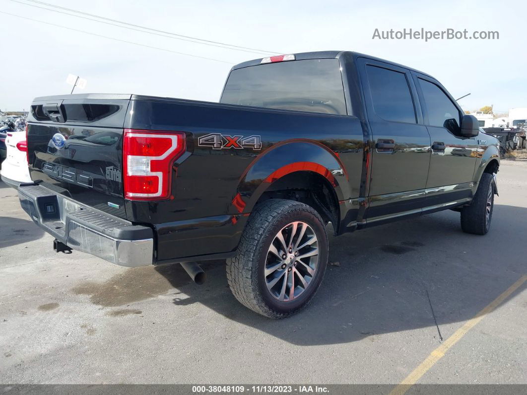 2019 Ford F-150 Xlt Black vin: 1FTEW1E4XKKD09195