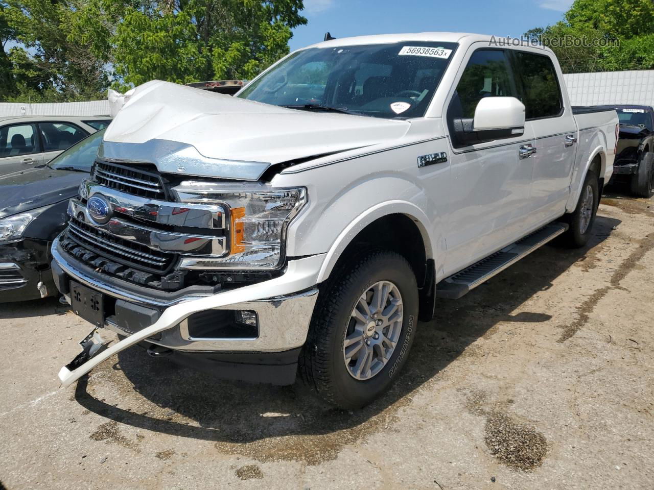 2019 Ford F150 Supercrew White vin: 1FTEW1E4XKKD72233