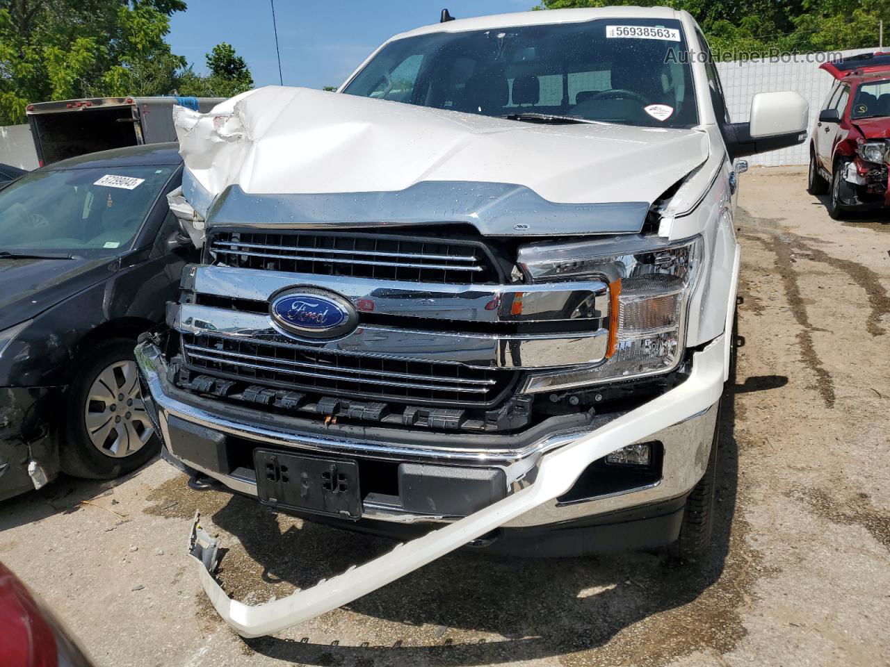 2019 Ford F150 Supercrew White vin: 1FTEW1E4XKKD72233