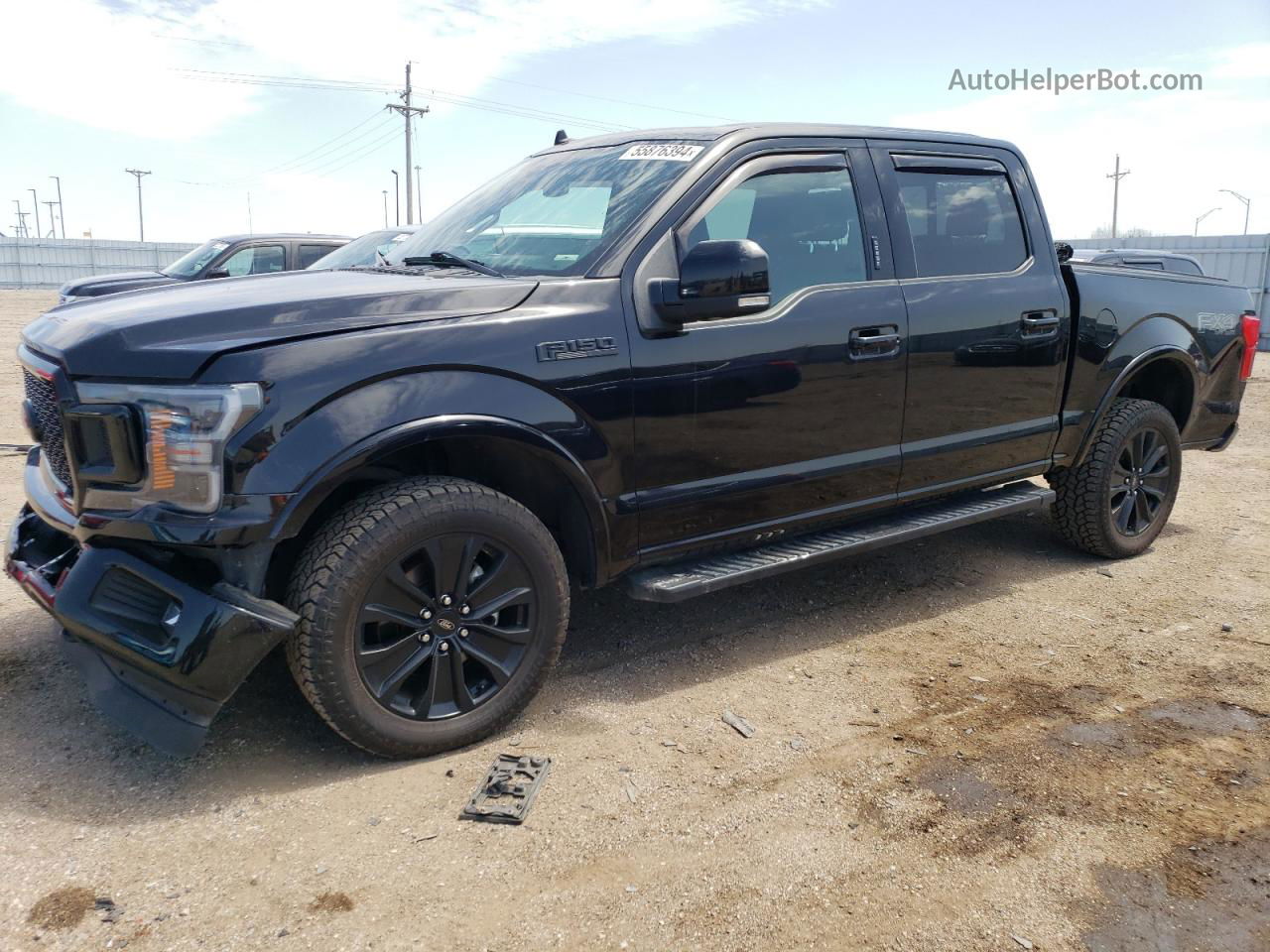 2020 Ford F150 Supercrew Black vin: 1FTEW1E4XLFB34070