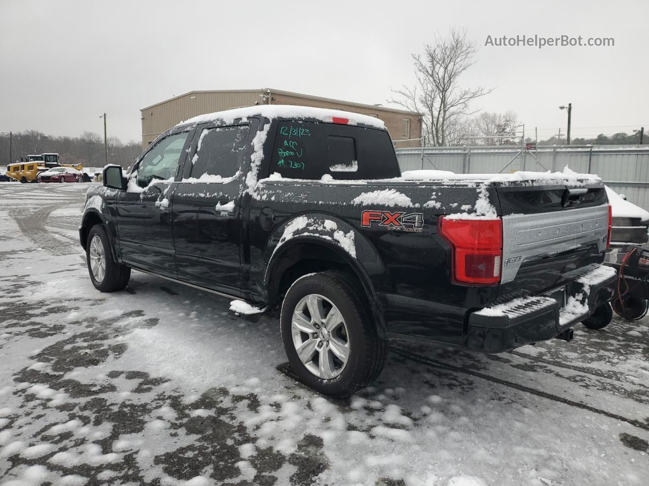 2018 Ford F150 Supercrew Black vin: 1FTEW1E50JFA89520