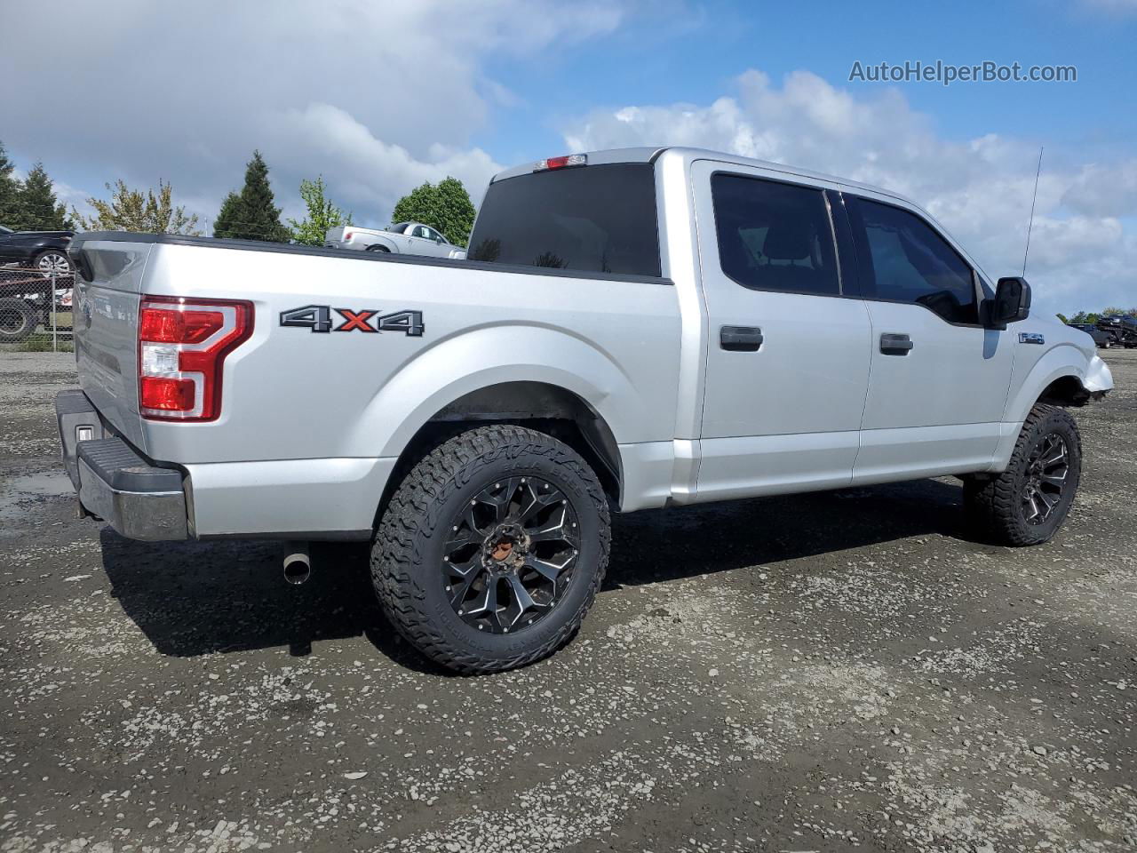 2018 Ford F150 Supercrew Silver vin: 1FTEW1E50JKD46294