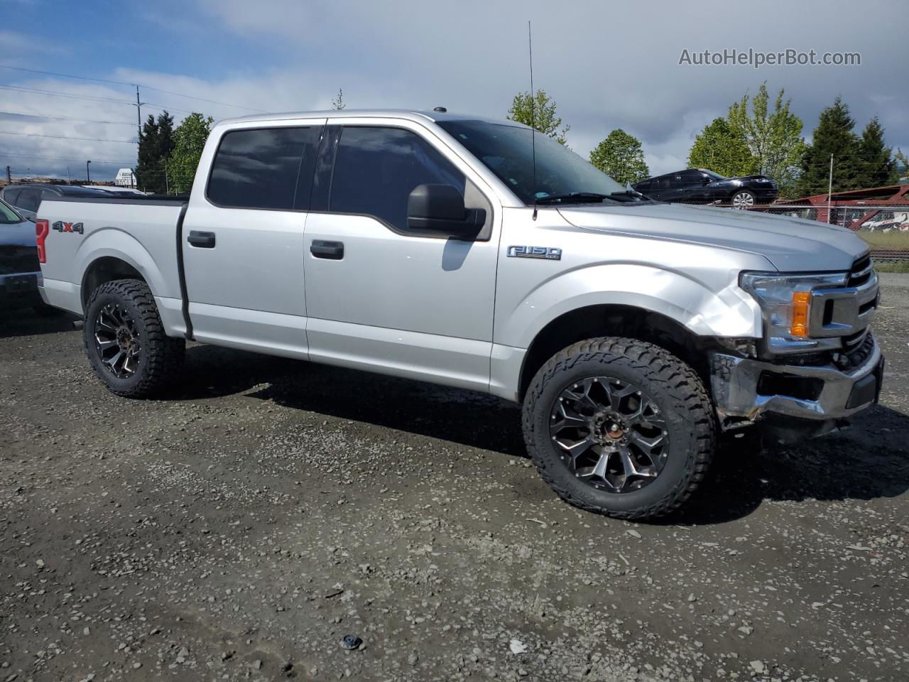 2018 Ford F150 Supercrew Silver vin: 1FTEW1E50JKD46294