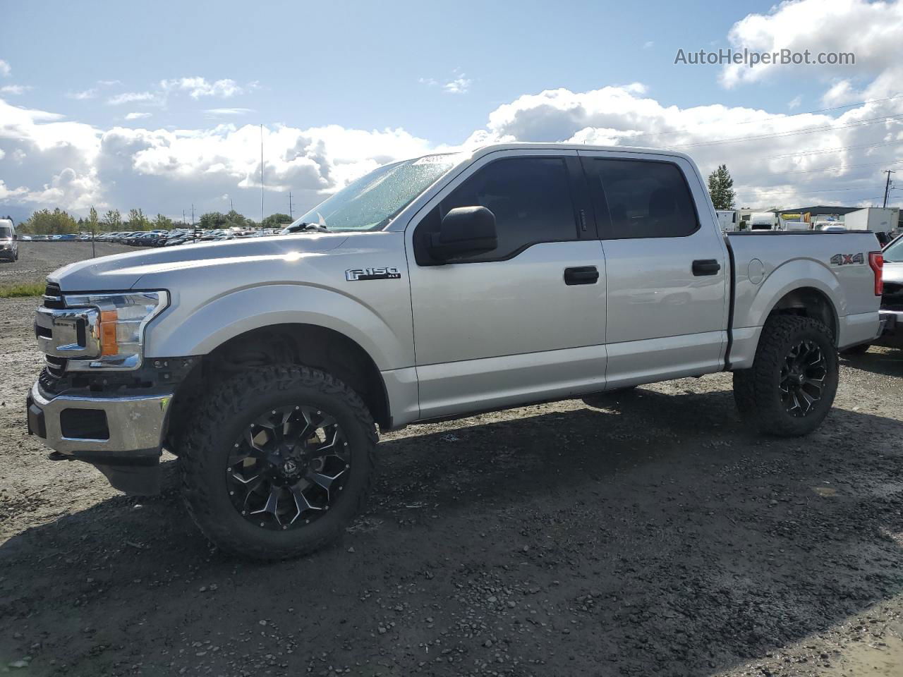 2018 Ford F150 Supercrew Silver vin: 1FTEW1E50JKD46294