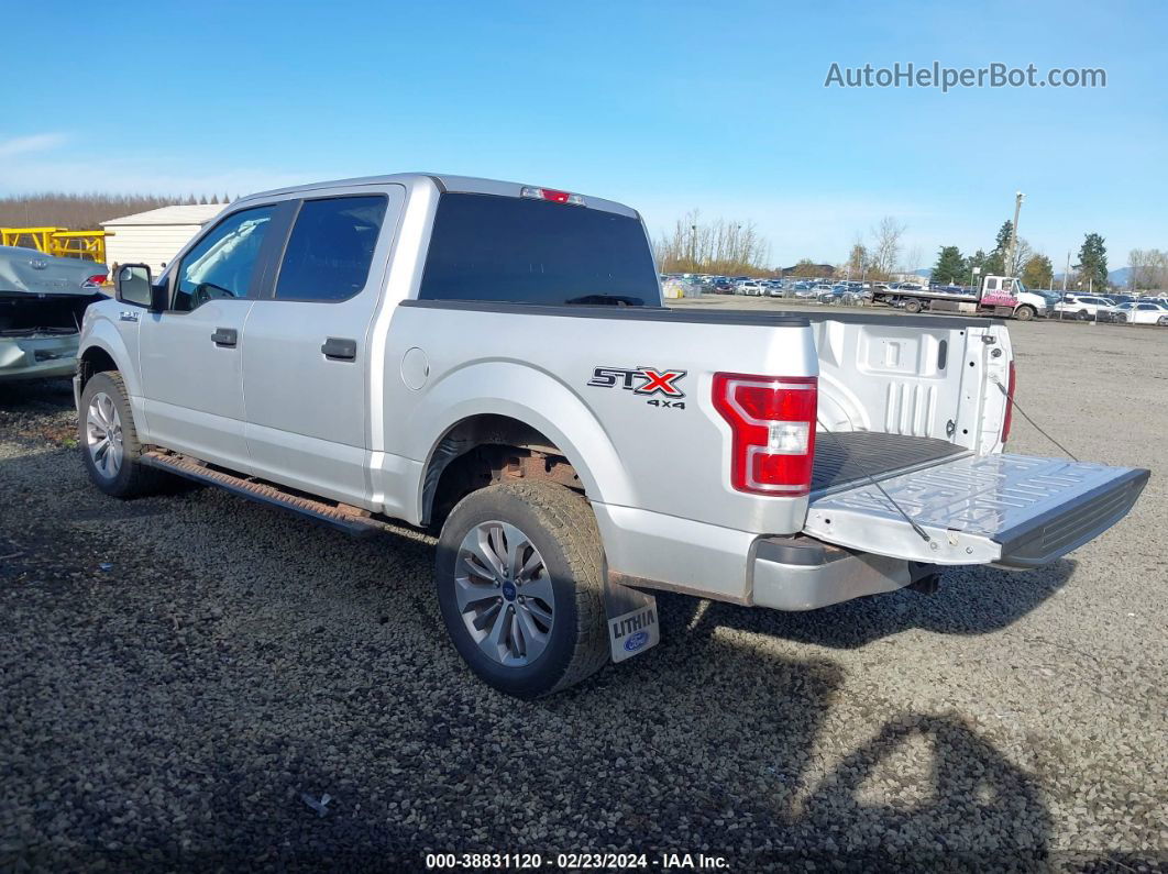 2018 Ford F-150 Xl Silver vin: 1FTEW1E50JKF35950