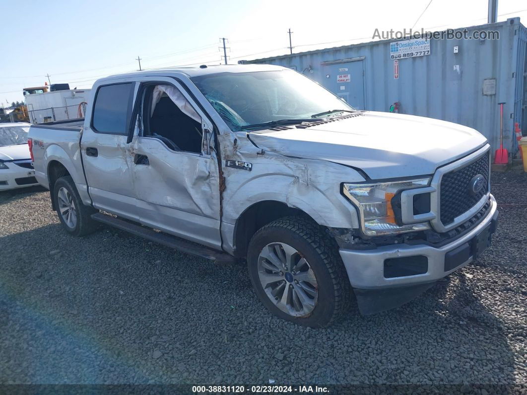 2018 Ford F-150 Xl Silver vin: 1FTEW1E50JKF35950