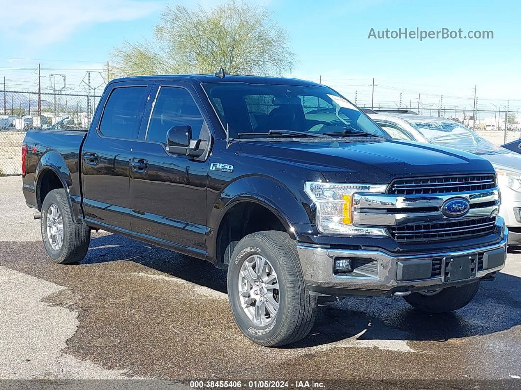 2019 Ford F-150 Lariat Черный vin: 1FTEW1E50KKD49150