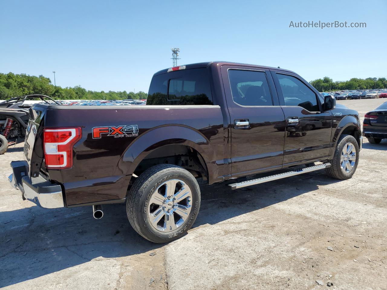 2019 Ford F150 Supercrew Burgundy vin: 1FTEW1E50KKE13509