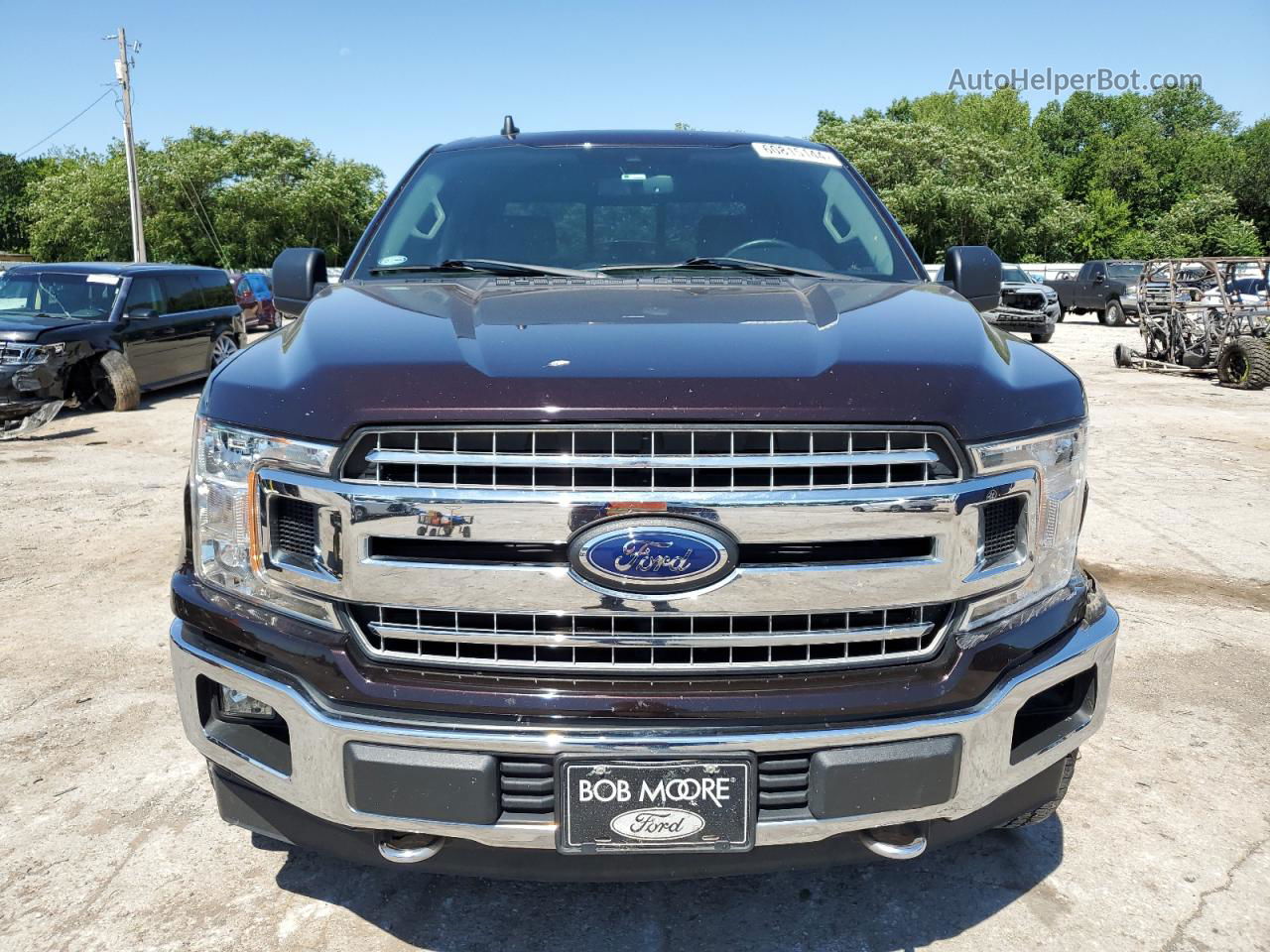 2019 Ford F150 Supercrew Burgundy vin: 1FTEW1E50KKE13509