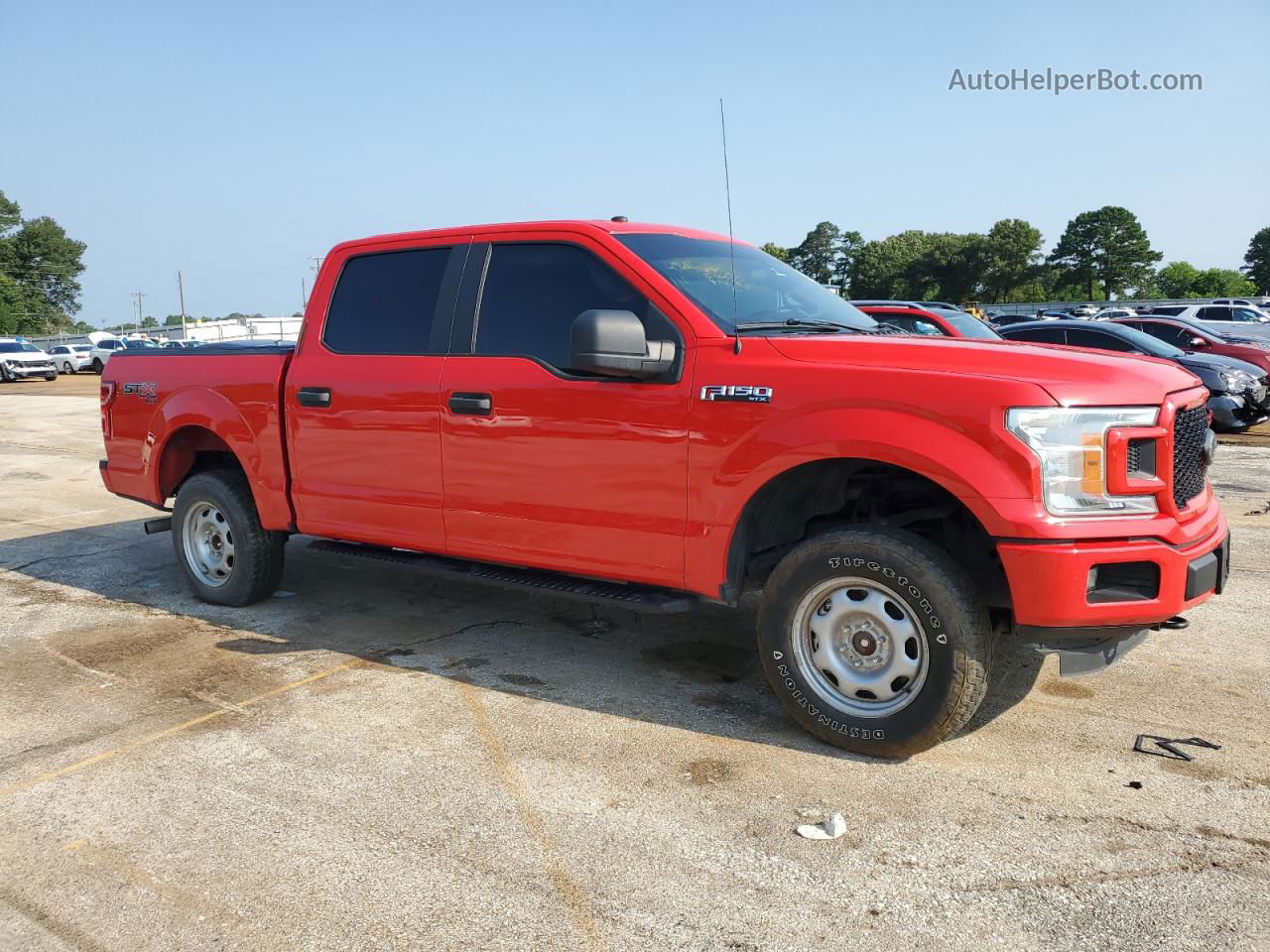 2019 Ford F150 Supercrew Red vin: 1FTEW1E50KKE73743