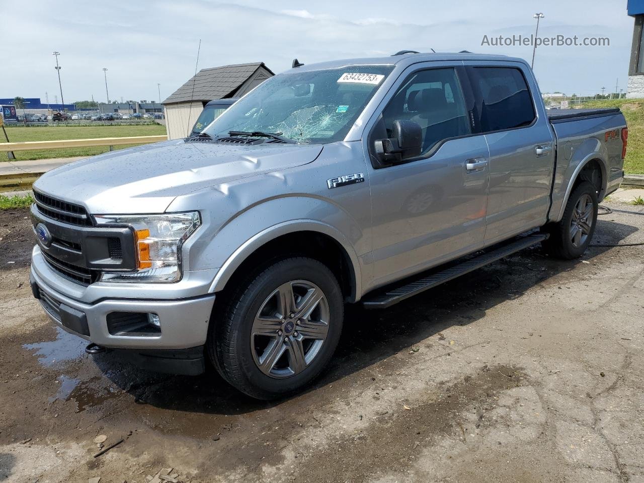 2020 Ford F150 Supercrew Silver vin: 1FTEW1E50LFB14743