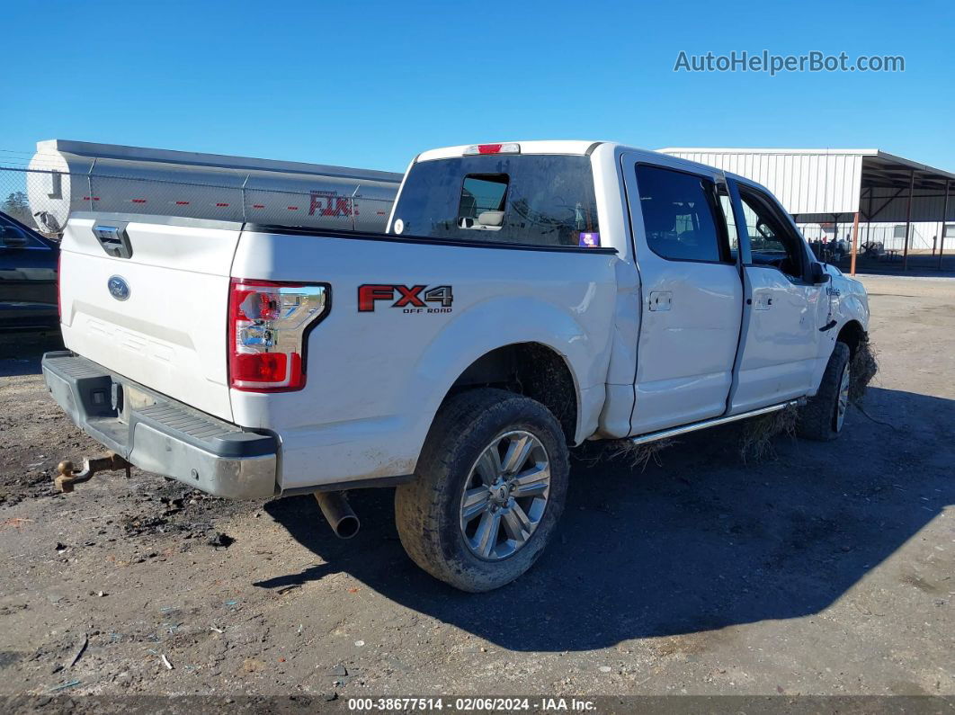 2018 Ford F-150 Xlt White vin: 1FTEW1E51JKF43524