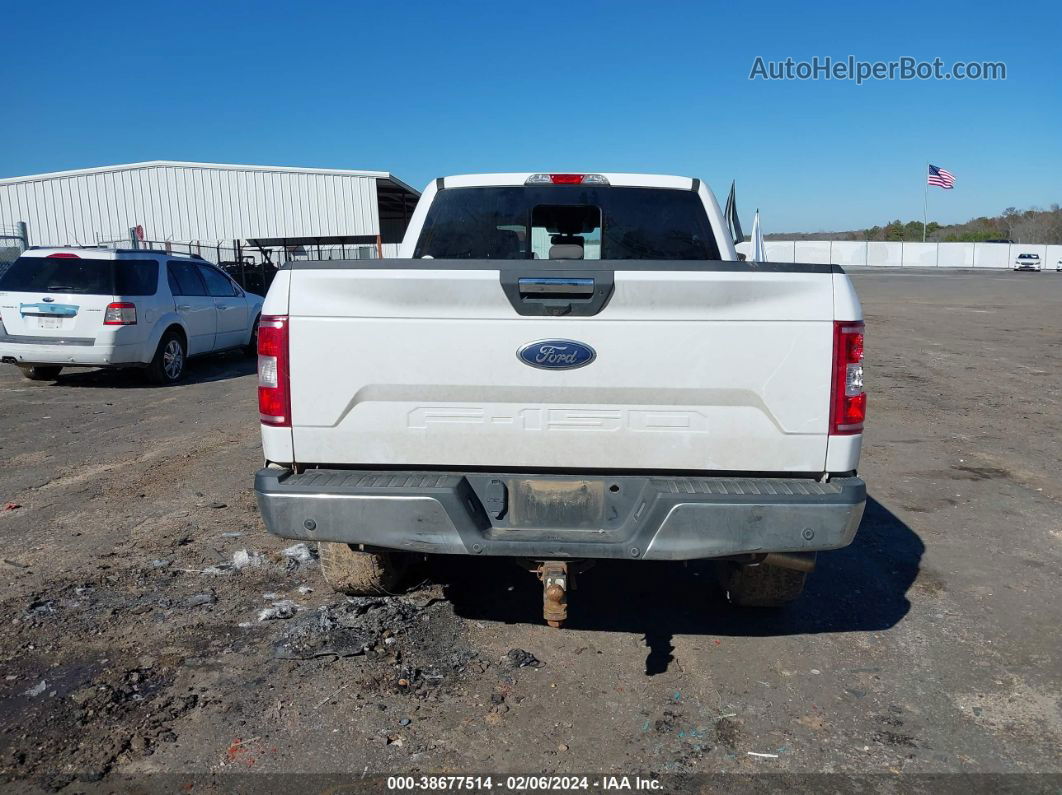 2018 Ford F-150 Xlt White vin: 1FTEW1E51JKF43524