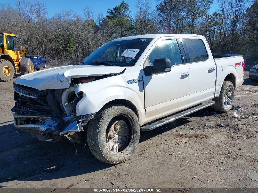 2018 Ford F-150 Xlt White vin: 1FTEW1E51JKF43524