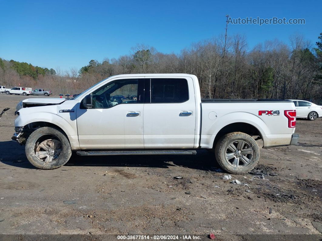 2018 Ford F-150 Xlt White vin: 1FTEW1E51JKF43524