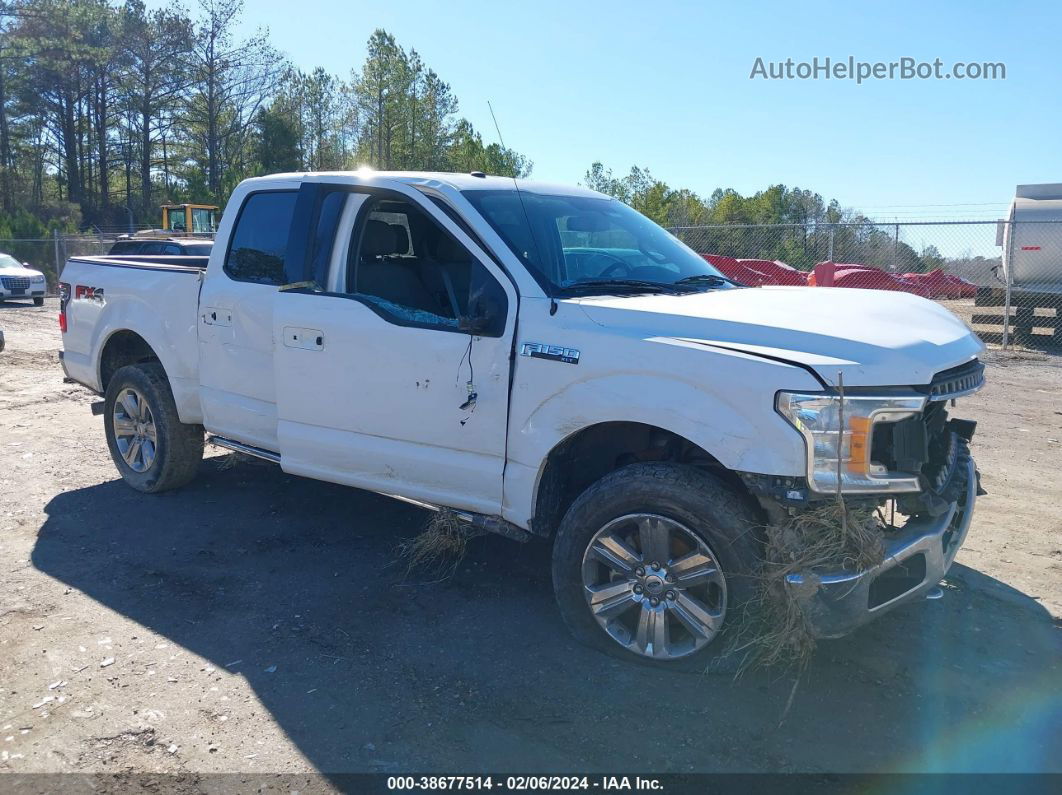 2018 Ford F-150 Xlt White vin: 1FTEW1E51JKF43524