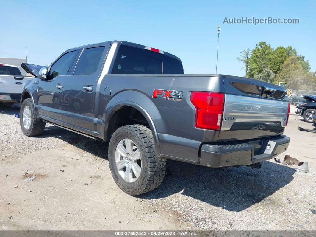 2019 Ford F-150 Platinum Серый vin: 1FTEW1E51KFA39209