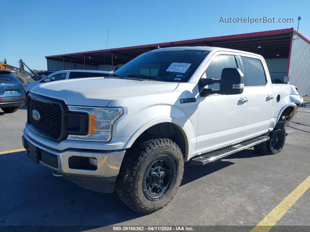 2019 Ford F-150 Lariat White vin: 1FTEW1E51KKD03438