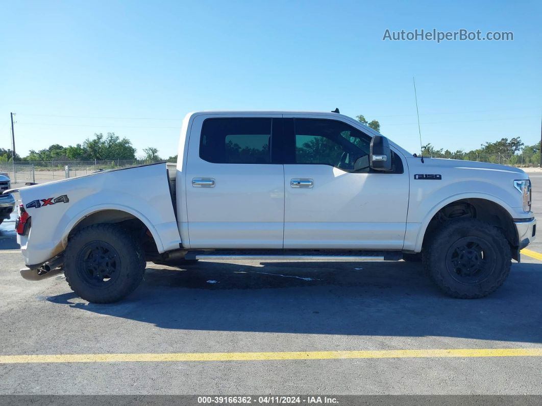 2019 Ford F-150 Lariat White vin: 1FTEW1E51KKD03438