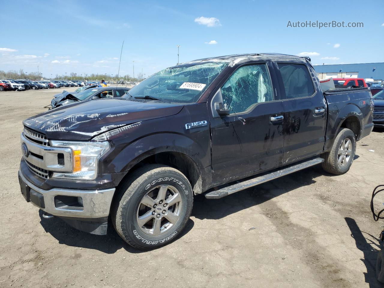 2020 Ford F150 Supercrew Black vin: 1FTEW1E51LFB77642