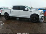 2018 Ford F-150 Lariat White vin: 1FTEW1E52JFB34487