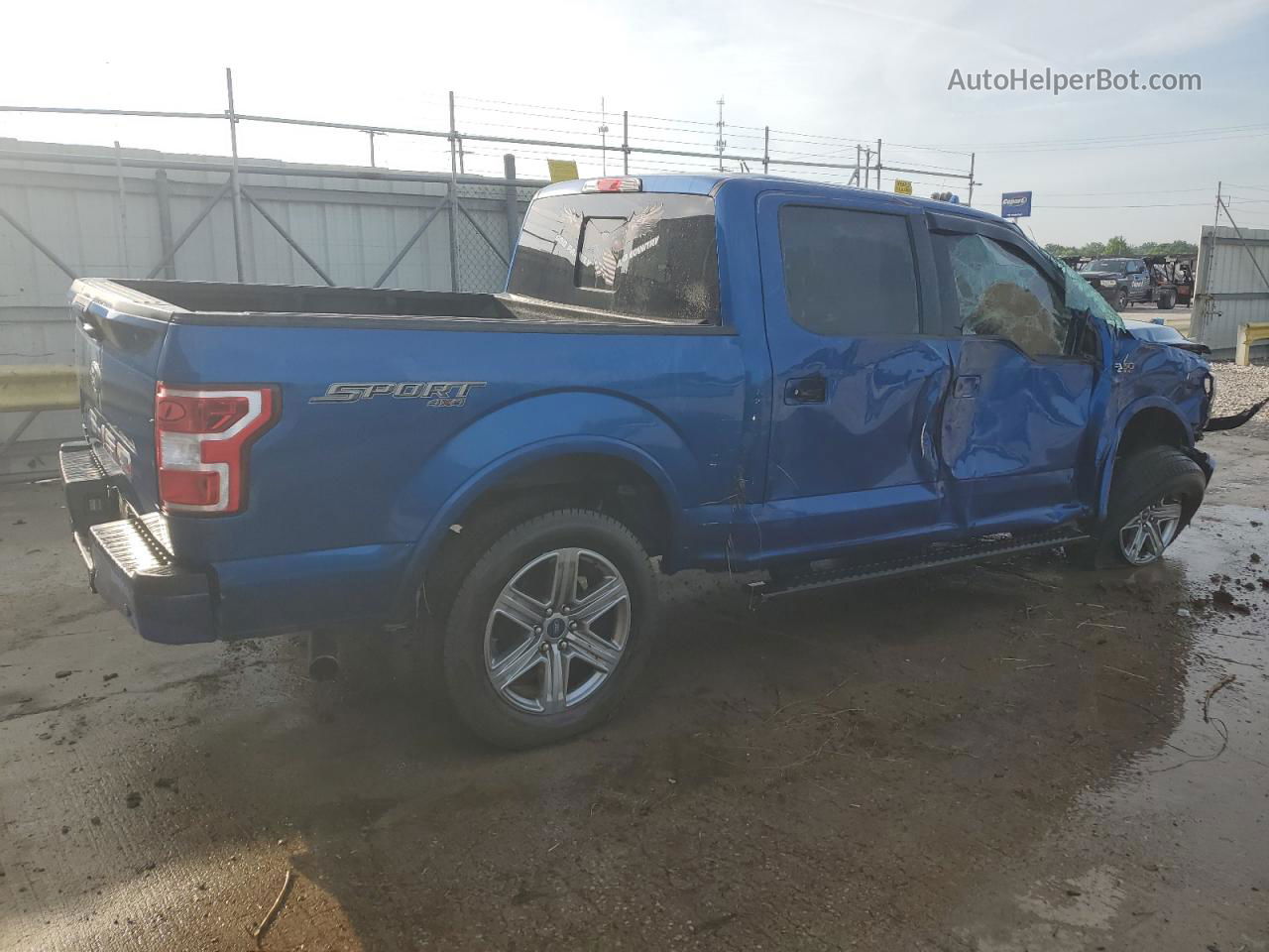 2018 Ford F150 Supercrew Blue vin: 1FTEW1E52JFE24986