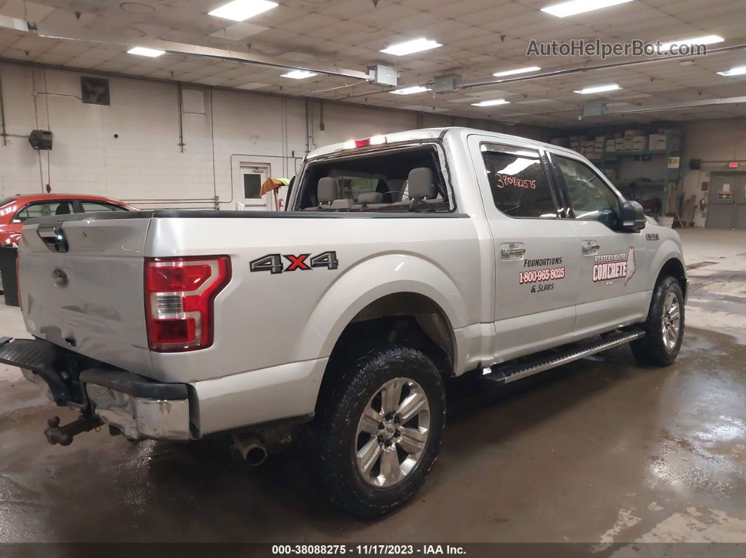 2018 Ford F-150 Xlt Silver vin: 1FTEW1E52JFE72021