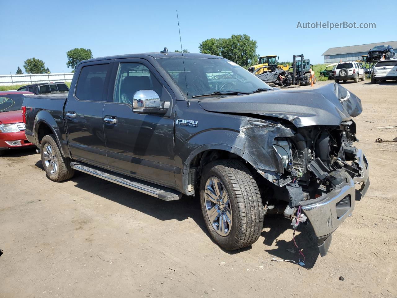 2018 Ford F150 Supercrew Gray vin: 1FTEW1E52JKD15838