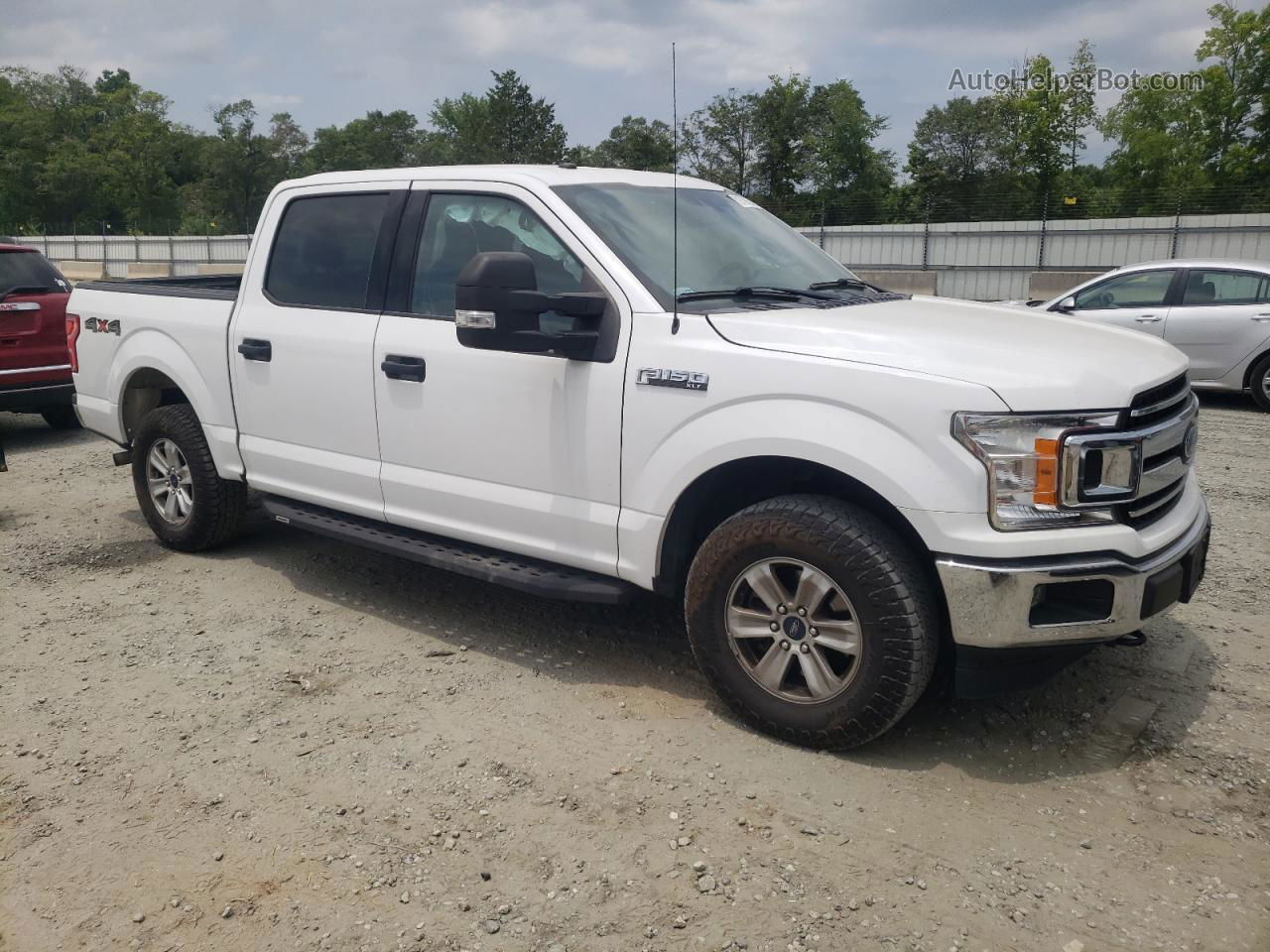 2018 Ford F150 Supercrew White vin: 1FTEW1E52JKE02378