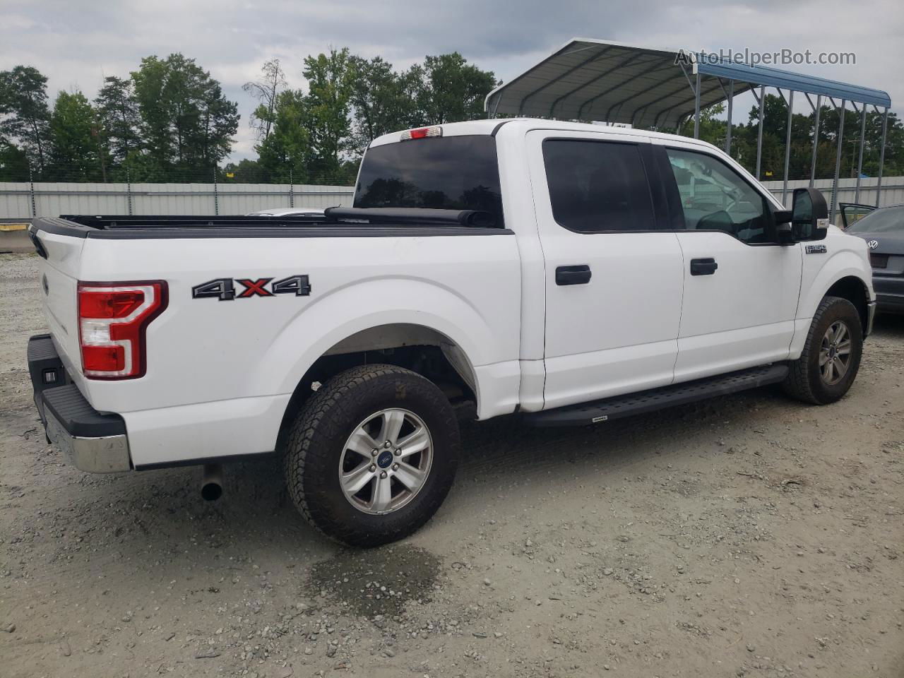 2018 Ford F150 Supercrew White vin: 1FTEW1E52JKE02378