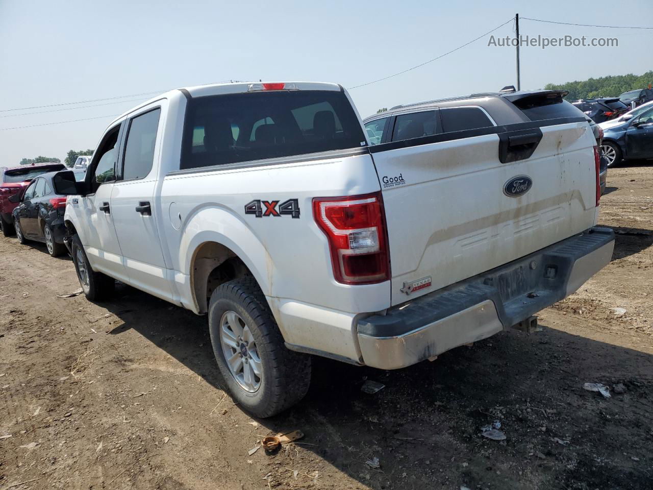 2018 Ford F150 Supercrew White vin: 1FTEW1E52JKE36188