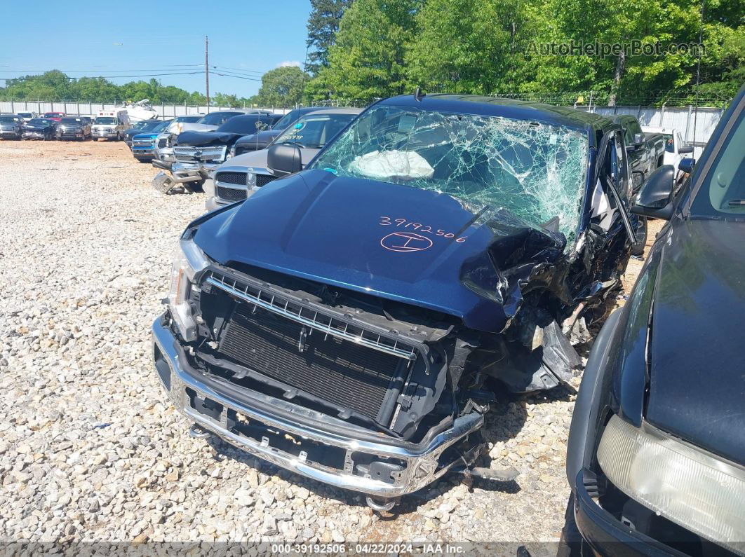 2019 Ford F-150 Xlt Blue vin: 1FTEW1E52KFA50641