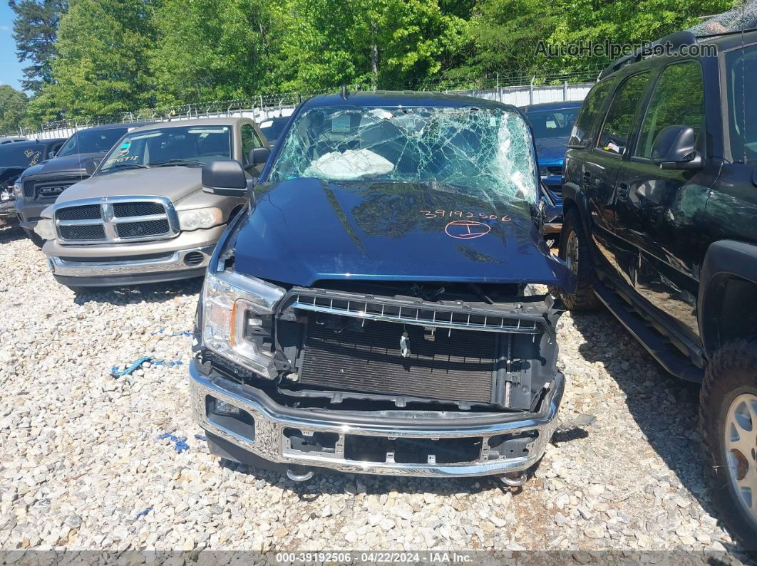 2019 Ford F-150 Xlt Blue vin: 1FTEW1E52KFA50641