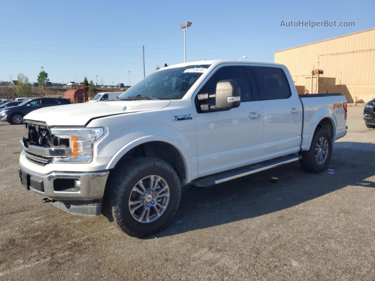 2019 Ford F150 Supercrew White vin: 1FTEW1E52KFA74177