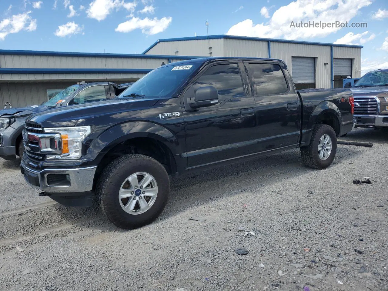 2019 Ford F150 Supercrew Black vin: 1FTEW1E52KFB21286