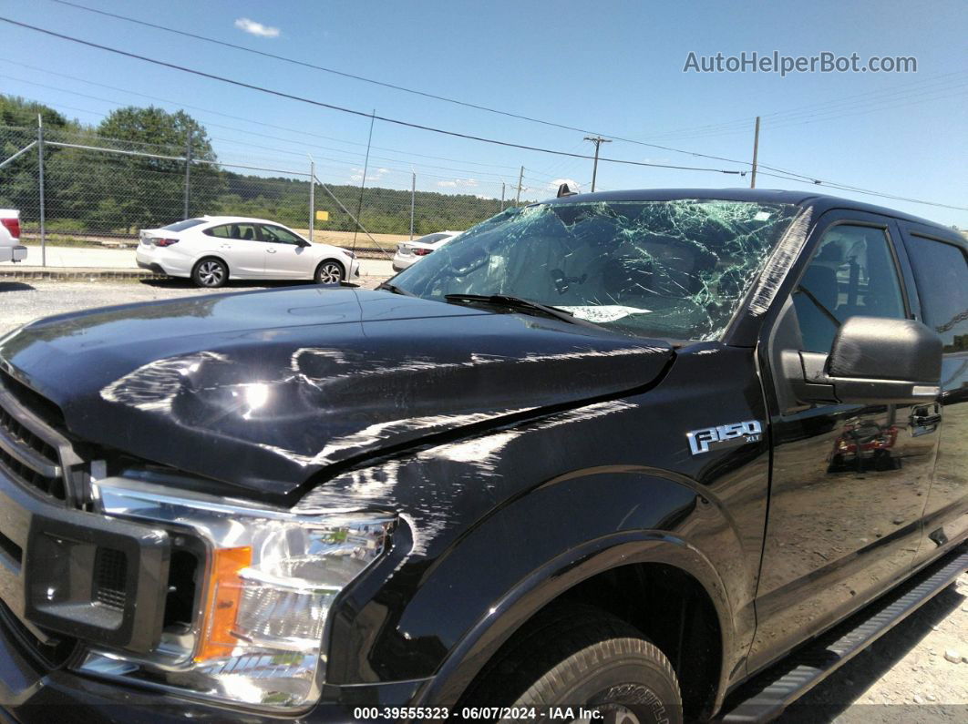 2019 Ford F-150 Xlt Black vin: 1FTEW1E52KFD41303