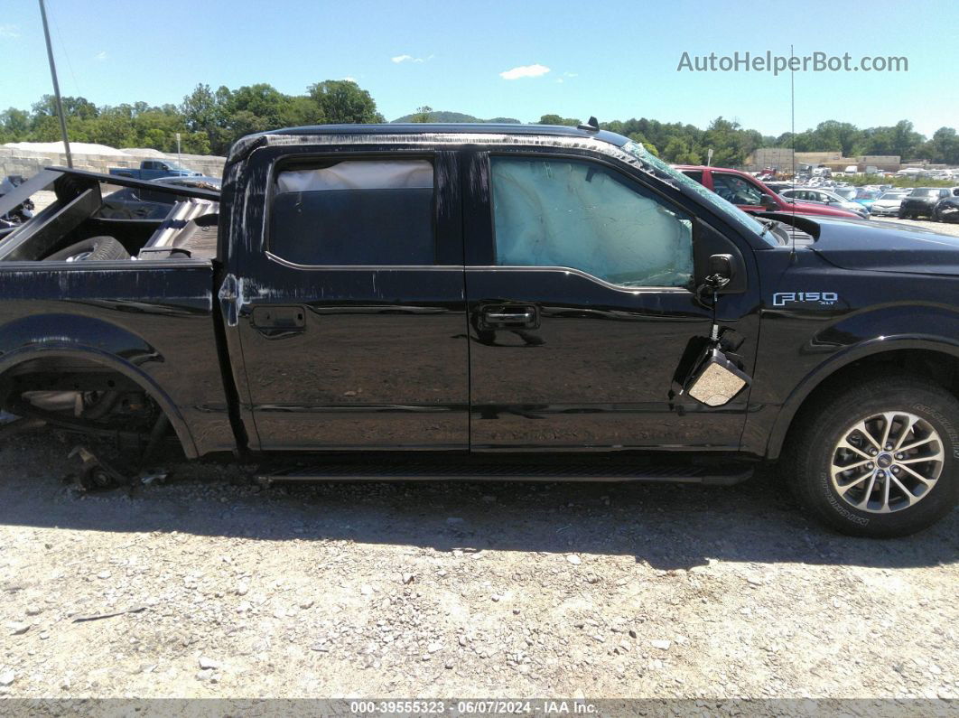 2019 Ford F-150 Xlt Black vin: 1FTEW1E52KFD41303