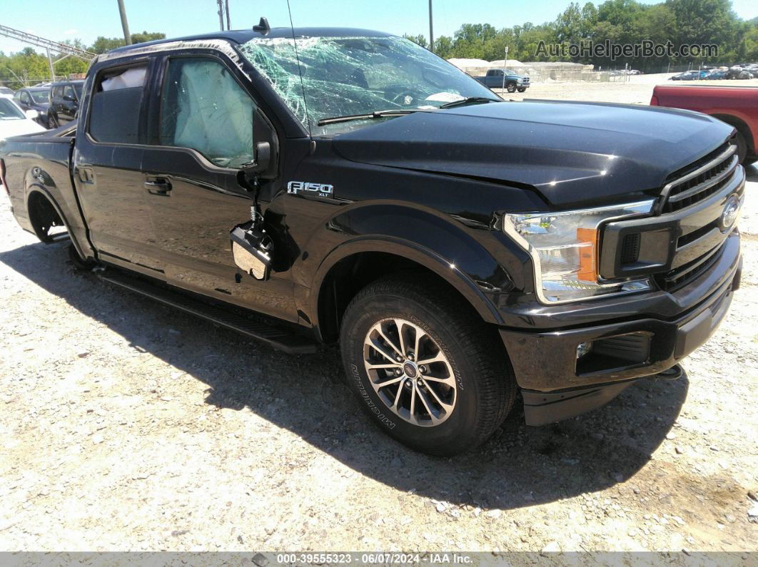 2019 Ford F-150 Xlt Black vin: 1FTEW1E52KFD41303