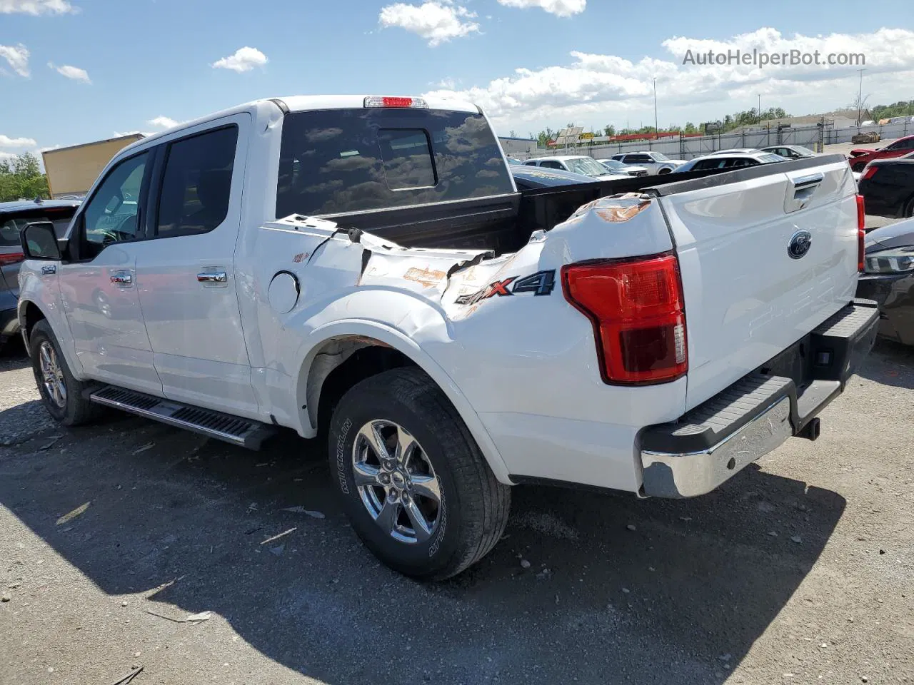 2019 Ford F150 Supercrew White vin: 1FTEW1E52KKE35477