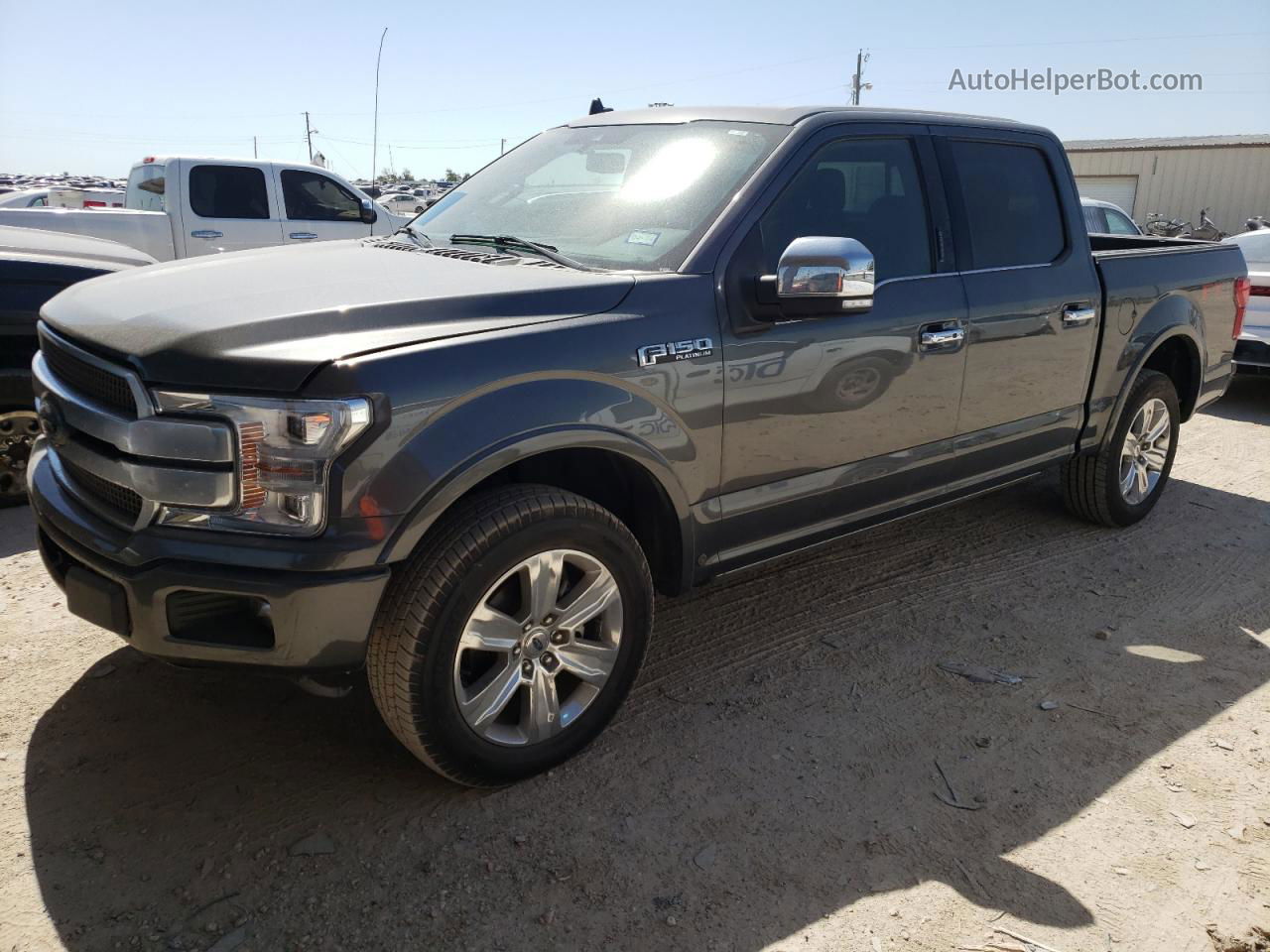 2020 Ford F150 Supercrew Gray vin: 1FTEW1E52LFA38636