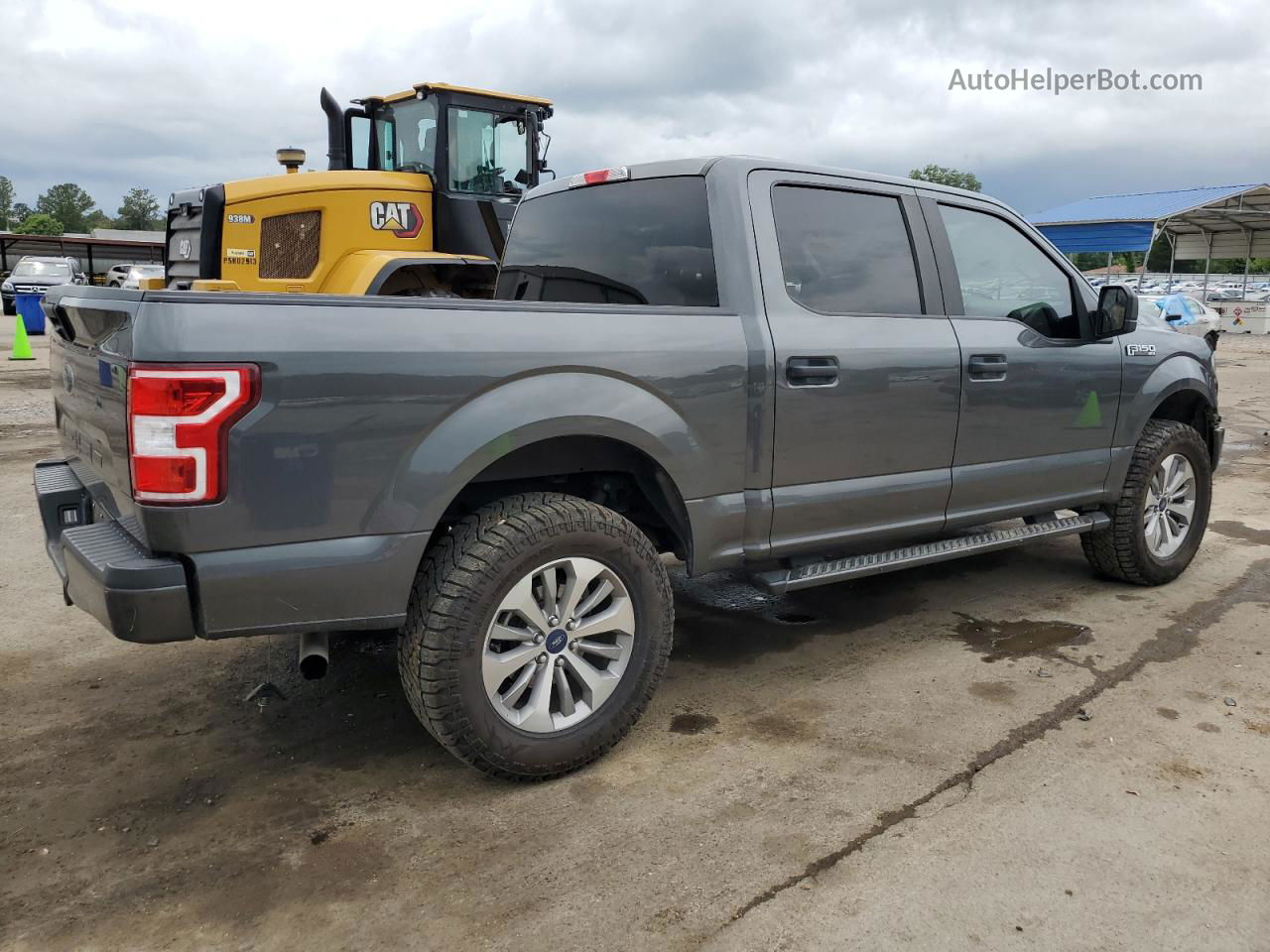 2018 Ford F150 Supercrew Gray vin: 1FTEW1E53JFB80328