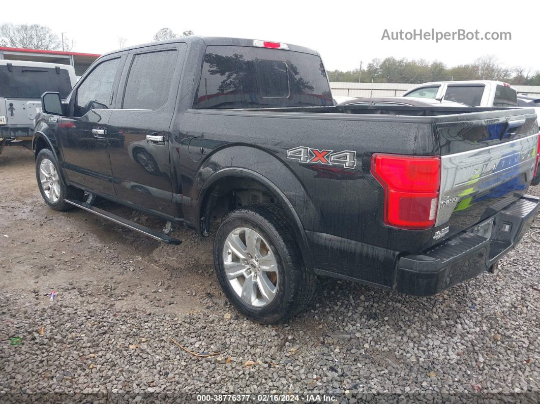 2018 Ford F-150 Platinum Черный vin: 1FTEW1E53JFC99982