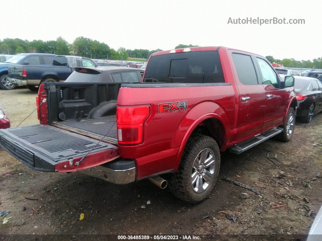 2018 Ford F-150 Xl/xlt/lariat Red vin: 1FTEW1E53JKF11867