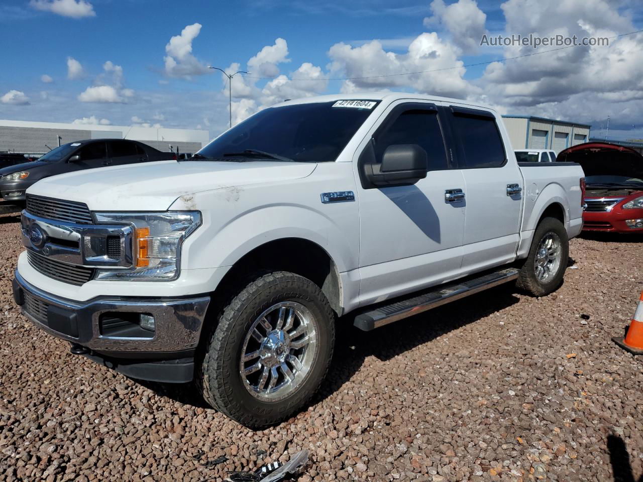 2018 Ford F150 Supercrew White vin: 1FTEW1E53JKF38065