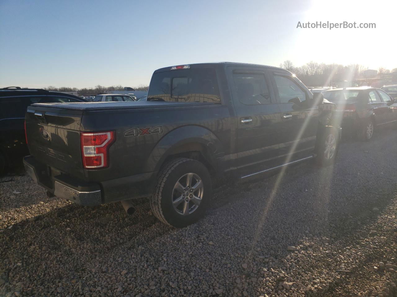 2018 Ford F150 Supercrew Серый vin: 1FTEW1E53JKF69896