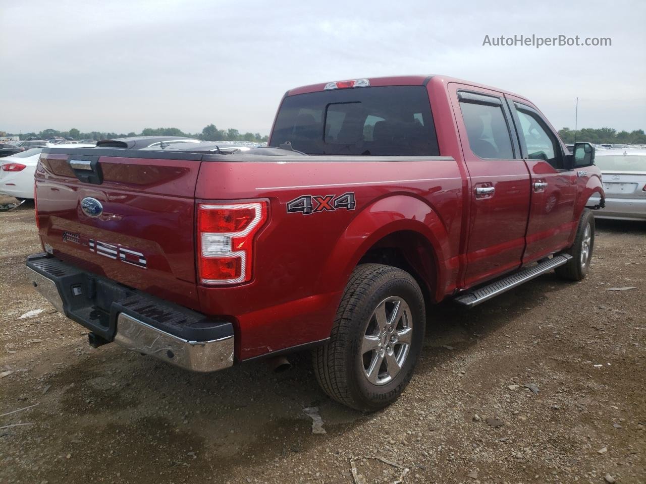 2019 Ford F150 Supercrew Red vin: 1FTEW1E53KFD40600