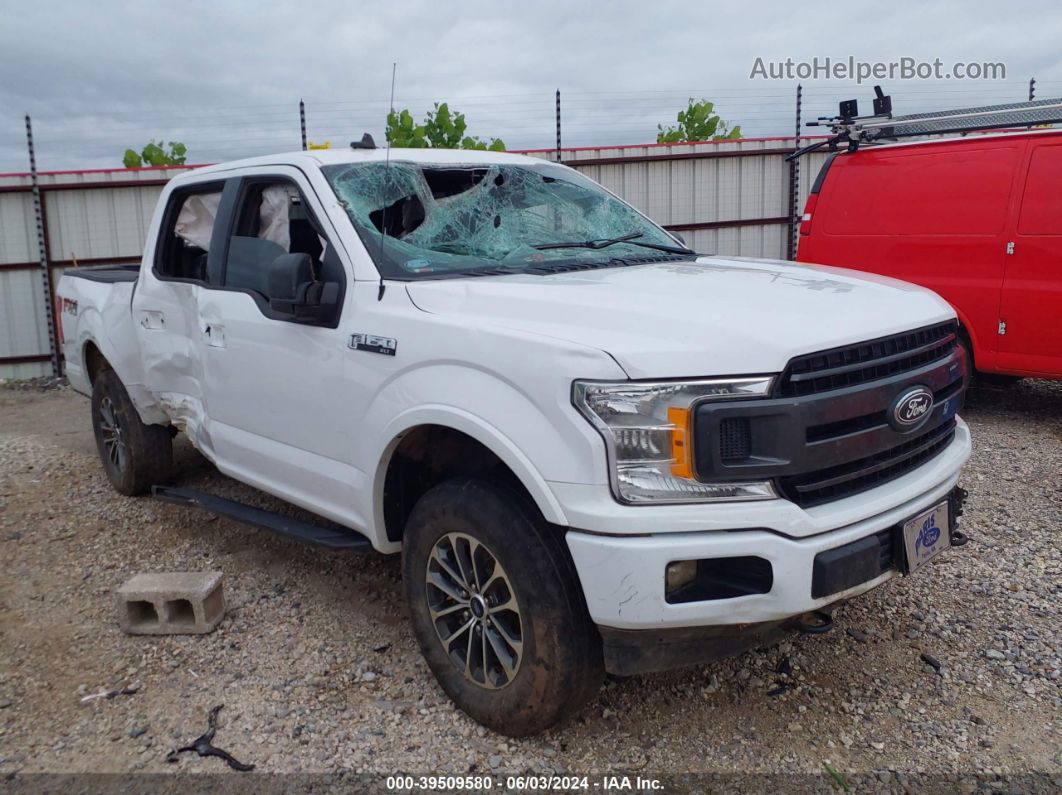 2019 Ford F-150 Xlt White vin: 1FTEW1E53KKE44656