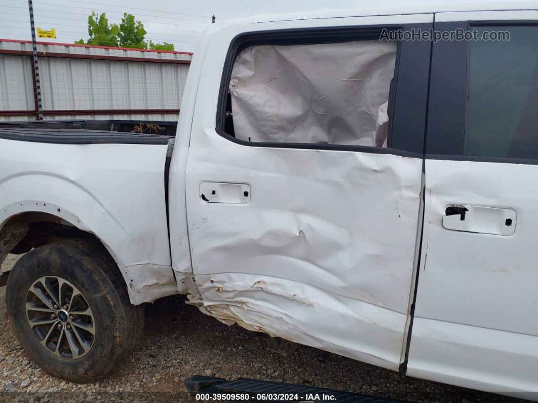 2019 Ford F-150 Xlt White vin: 1FTEW1E53KKE44656