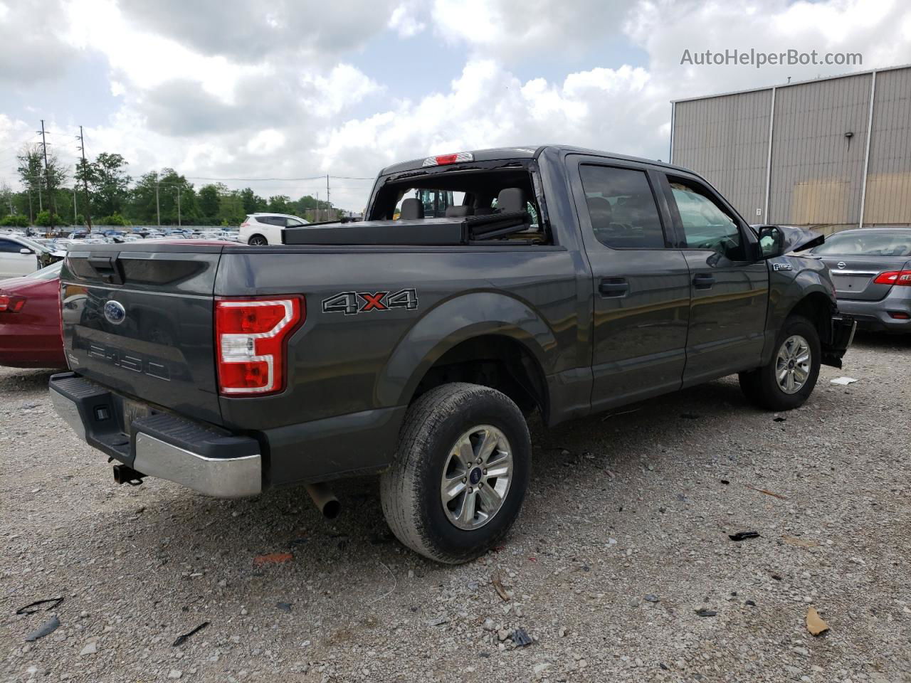 2019 Ford F150 Supercrew Gray vin: 1FTEW1E54KFA67019